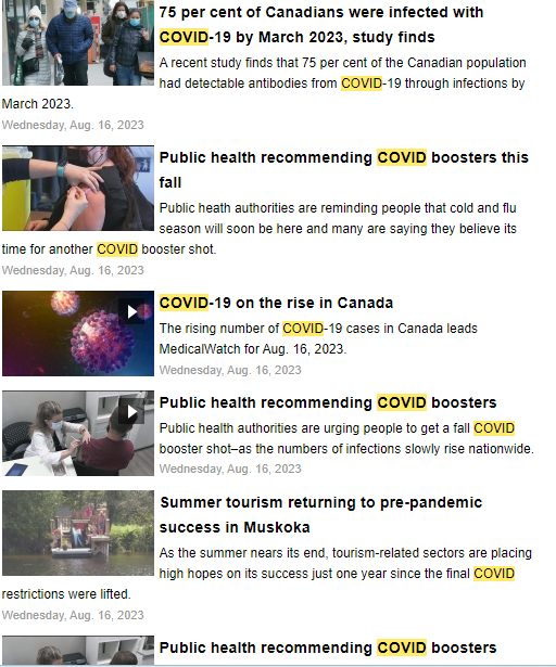 Skeptical_Mike's tweet image. PSYOP: CTV has published 15 pieces on COVID since yesterday.
