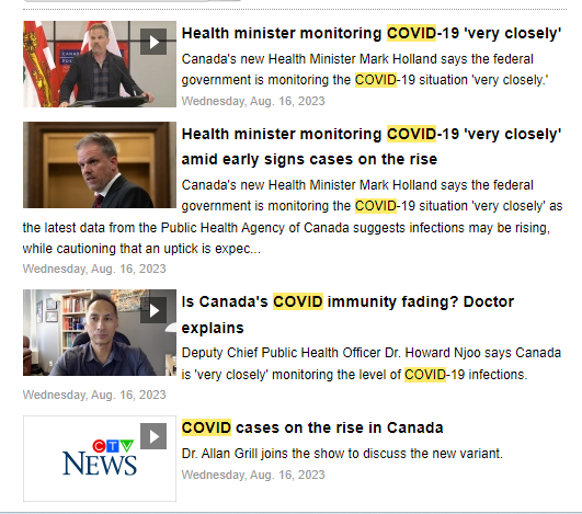 Skeptical_Mike's tweet image. PSYOP: CTV has published 15 pieces on COVID since yesterday.