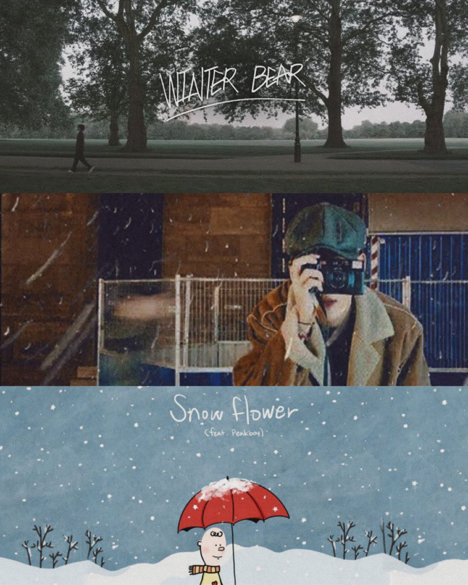 Finally Winter Bear, Scenery and Snow flower on Spotify.  🤍