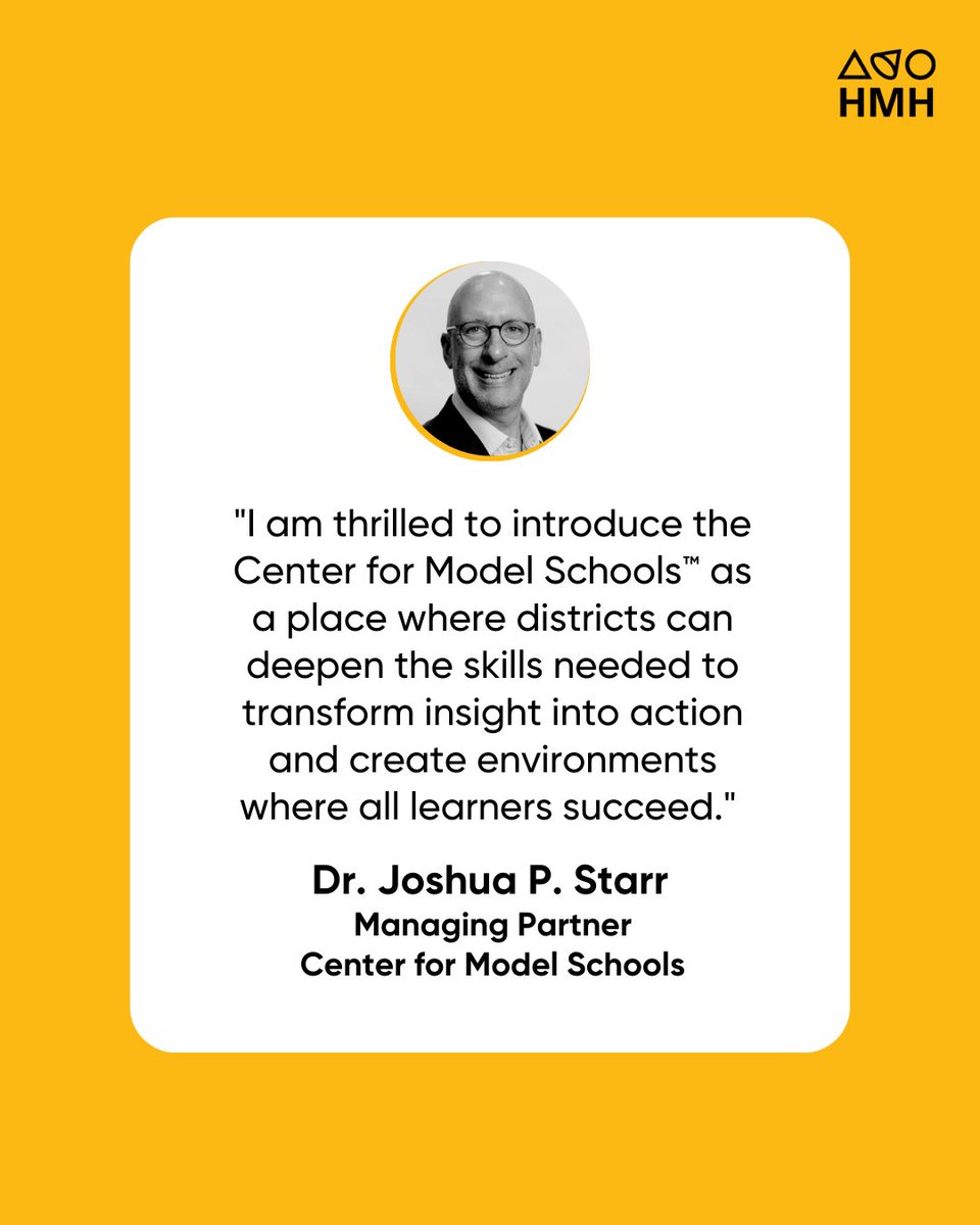 We're excited to announce the establishment of the Center for Model Schools! Building on the work of the International Center for Leadership in Education, @ModelSchoolsHMH provides K-12 schools with ongoing support through leadership cohorts and more: spr.ly/6019PYYmz