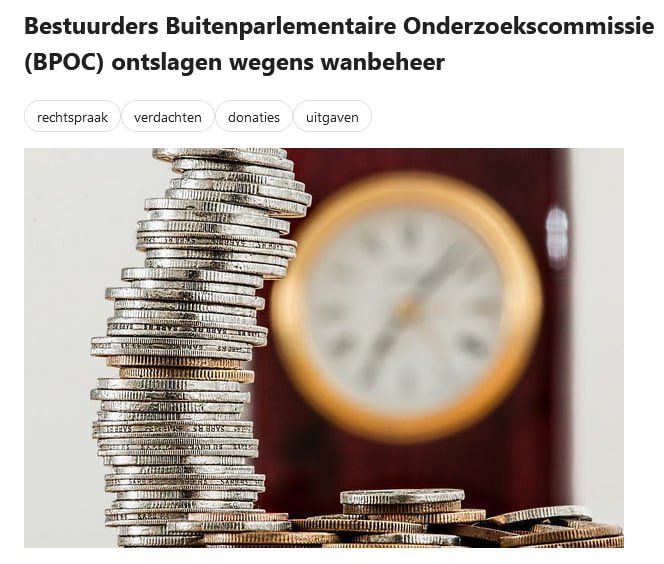 Eatlovepray22's tweet photo. Bestuurders Buitenparlementaire Onderzoekscommissie (BPOC) ontslagen wegens wanbeheer
https://t.co/chFcXwn8ms https://t.co/npW4c3ZEiH