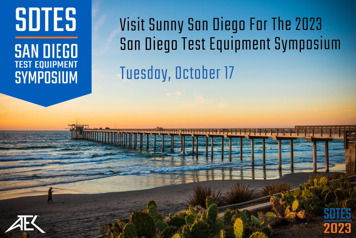 Come visit sunny San Diego for ATEC’s San Diego Test Equipment Symposium (SDTES) on Tuesday, October 17th where you will have the opportunity to network with a wide range of exhibitors and industry professionals and tour the ATEC facility. Learn More at: atecorp.com/special-pages/…