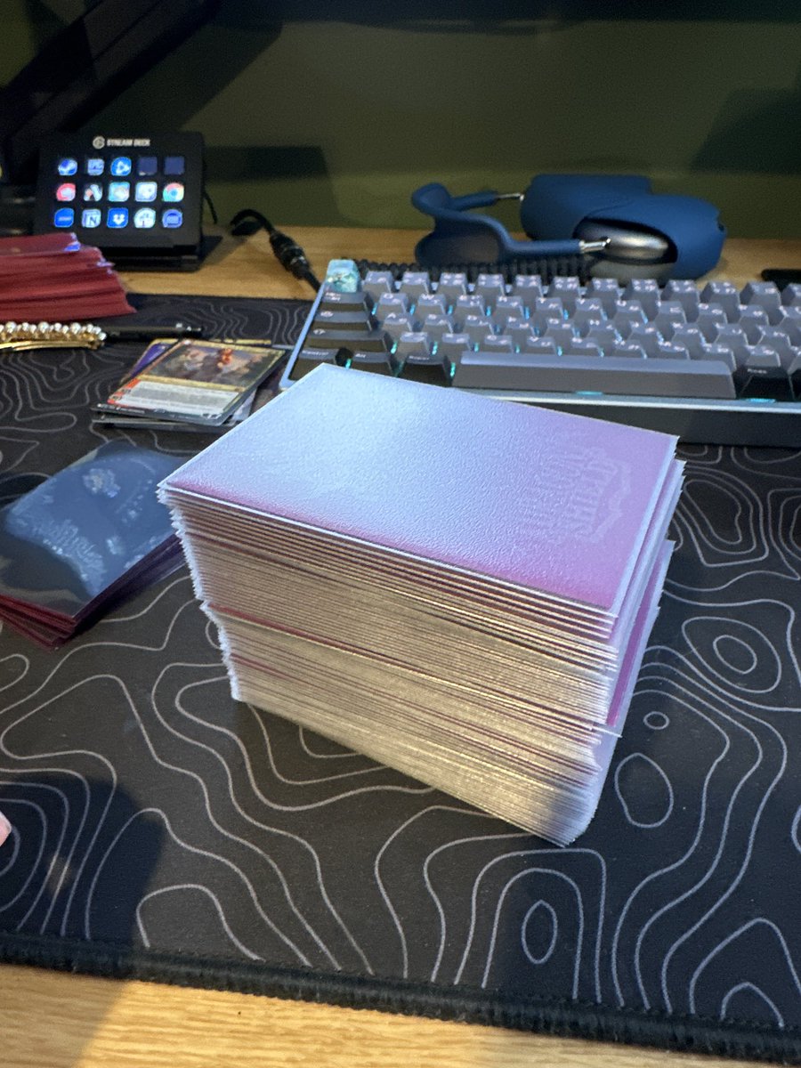 Double sleeved Commander deck might have been a mistake….I’m here for it