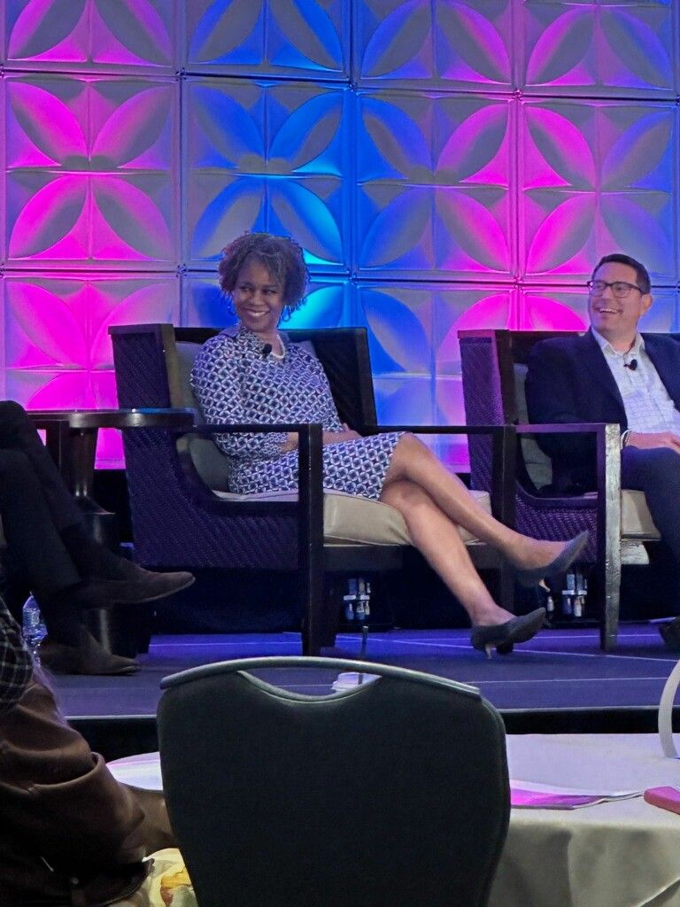 NewsfromJEA's tweet image. Earlier this week, JEA CEO Jay Stowe and COO Raynetta Marshall presented at the 2023 @FLWomenInEnergy Forum in Ft. Lauderdale. They contributed to great panel discussions centered on the progress, impact and future goals of utilities.

#Build #FWELF