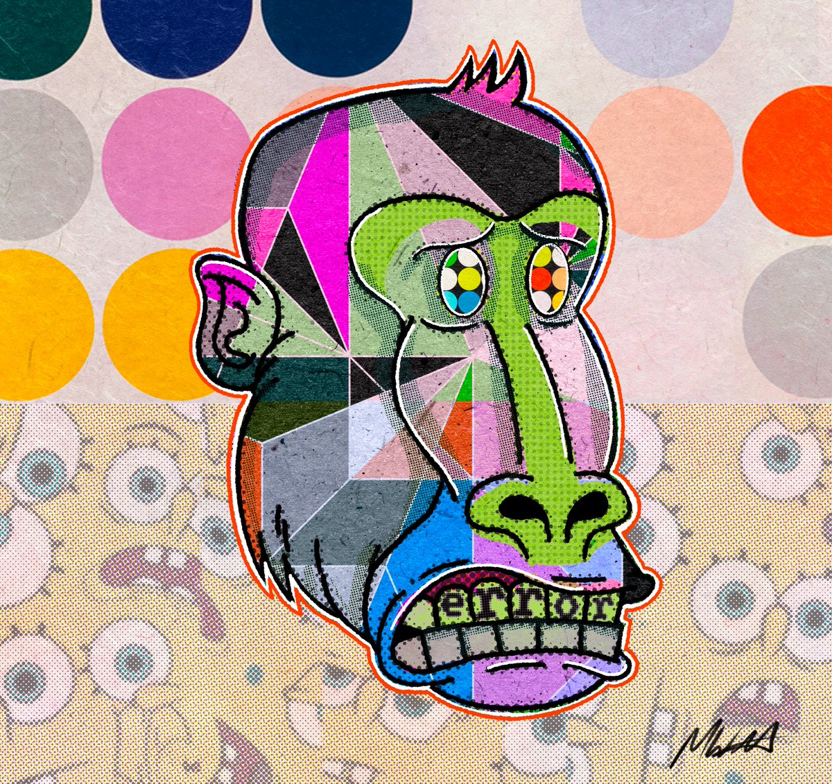 mfwArt's tweet photo. I see everyone enjoyed the last Herror Barboon I posted, so here's another custom one. This one was definitely already minted... 

#hbarbarians #hbarnft #hederanft #hedera #hbar #nftart #barboon https://t.co/8P6d51nuxi