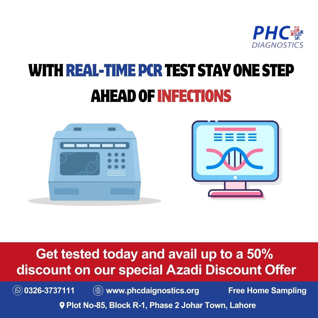 phcdiagnostics's tweet image. With Real-Time PCR test Stay one step ahead of infections

Get tested today and avail up to a 50% 
discount on our special Azadi Discount Offer

#RealTimePCR
#PCRTechnology
#PCRAnalysis
#PCRTesting
#LabScience
#PCRResearch
#PCRExperiment
#GeneticAnalysis
#QuantitativePCR