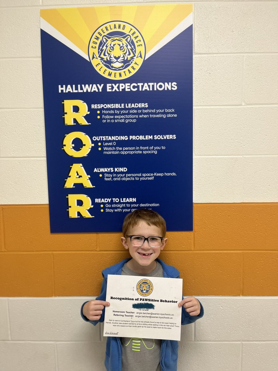 ctetigers's tweet photo. Kain is new to our school, and he is spreading his kindness to all of his new friends! We celebrated with a positive office referral! #proudtobeCTE @AngieBelcher4 @MrsDarnell_CTE @MrsWillis_CTE https://t.co/aLAuhcxKxv