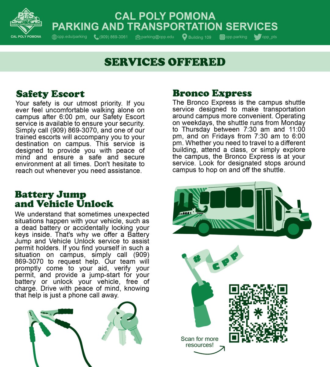 CPP_PTS's tweet image. Click the link in our bio for more information and resources! 🛣️✅📗💚