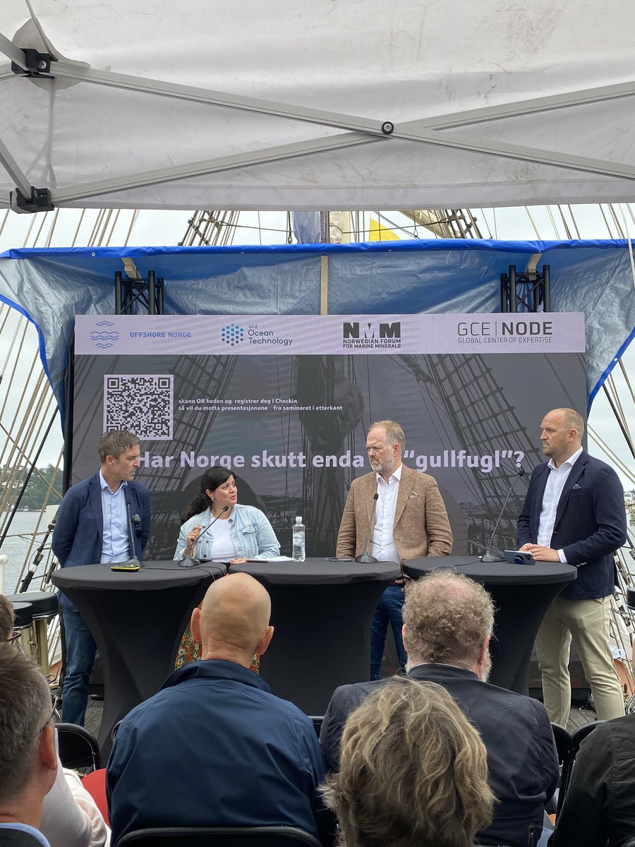 – Vi kan ikke lage en alternativ virkelighet i Norge om at verden vil ha mineraler fra havdypet, sier <a href="/Karoline_Andaur/">Karoline Andaur</a>. EU er helt tydelig på at gruvedrift til havs ikke skal inn i deres verdikjeder før det er bevist at det ikke skader livet i havet. #arendalsuka