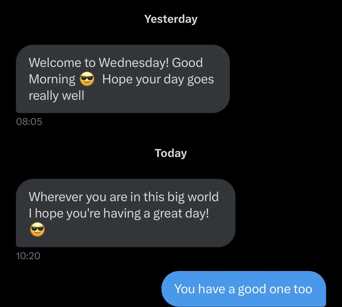 Imagine if everyone on CT was this friendly.