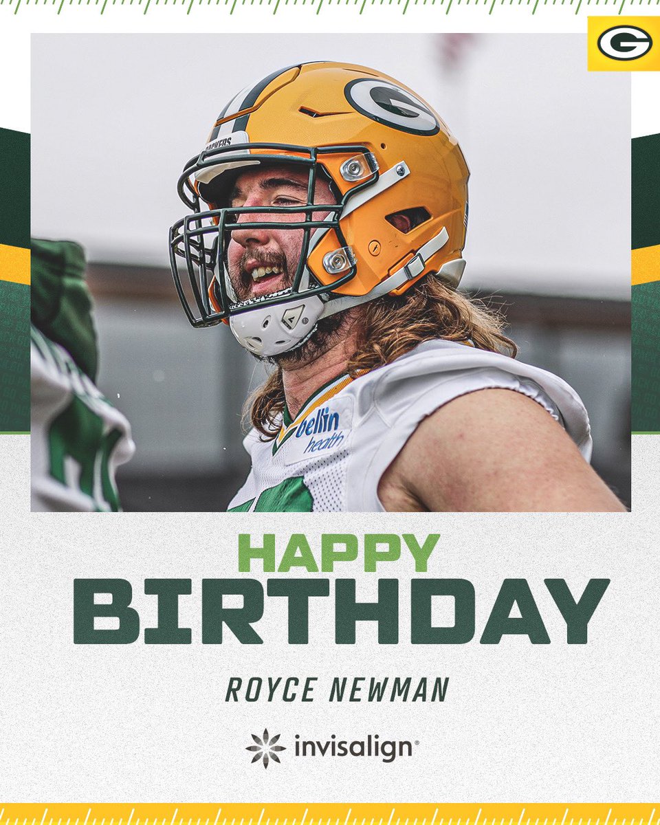 packers's tweet photo. Happy birthday, Royce! 🎉 

#GoPackGo | #SmileLikeAPro https://t.co/mo0OYkMyXk