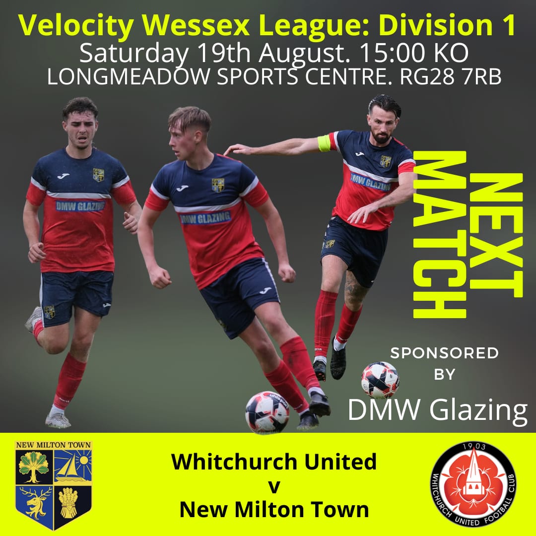 New Milton Town FC (@newmiltontown) on Twitter photo Next up 👇 We're on the road to <a href="/Whitchurchutd/">Whitchurch United FC</a> in the <a href="/WessexLeague/">Velocity Wessex League</a>
🔴🔵 #UpTheLinnets Next up 👇 We're on the road to <a href="/Whitchurchutd/">Whitchurch United FC</a> in the <a href="/WessexLeague/">Velocity Wessex League</a>
🔴🔵 #UpTheLinnets