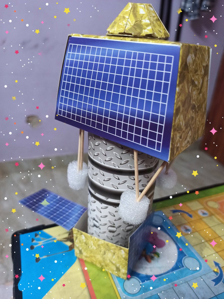 Dear @chandrayaan_3 Your journey has already inspired young kids. My son created a model of CY-3 and is eagerly awaiting for next update frm u.. You have ignited many young minds  2 think BIG n never settle for less.
