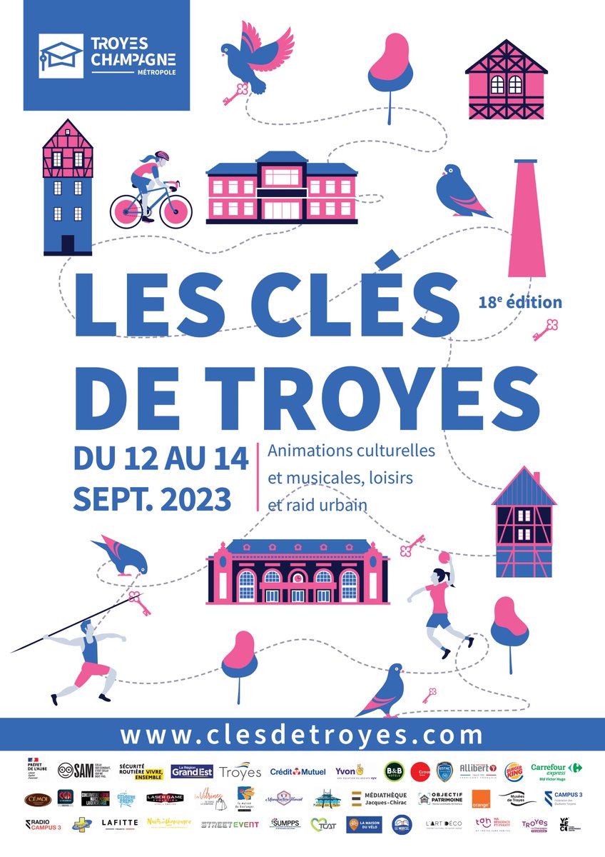 LES CLÉS DE TROYES APPROCHENT 📷📷📷
📷 Mardi 12 au jeudi 14 septembre 2023
📷 18e édition
📷 clesdetroyes.com