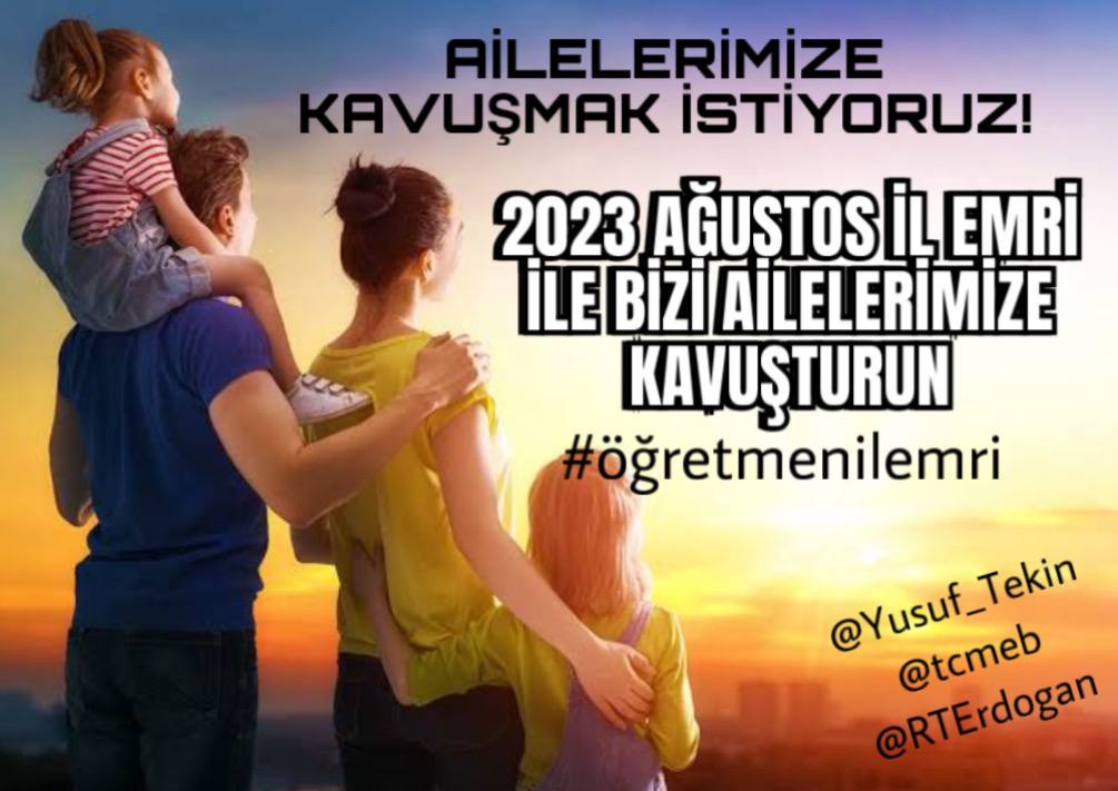 Lütfen sesimizi duyun, yalnızca ailemize kavuşmak istiyoruz..
<a href="/tcmeb/">Millî Eğitim Bakanlığı</a>
<a href="/Yusuf__Tekin/">Yusuf Tekin</a>
#MEBmazereteilemri