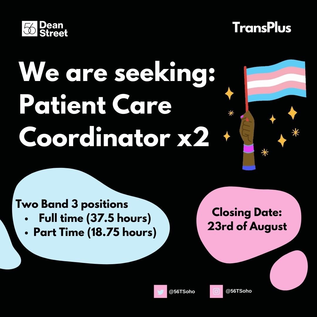 We have two new opportunities to join the fantastic admin team here at TransPlus! 

We have one full time and one part time position available - please see the link below for more information or share with others who may be interested:
t.ly/FRYgV

#transplus