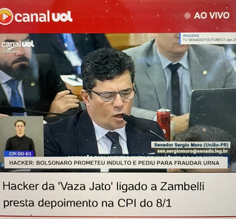 JabetoC's tweet photo. A que ponto do fundo do poço chegou o Marreco!! Tentando desqualificar o depoimento do hacker que confessou os crimes dele, de Bolsonaro e Carla Zambelli.
Um reles capacho do bolsonarismo! https://t.co/LjYKSUNY26