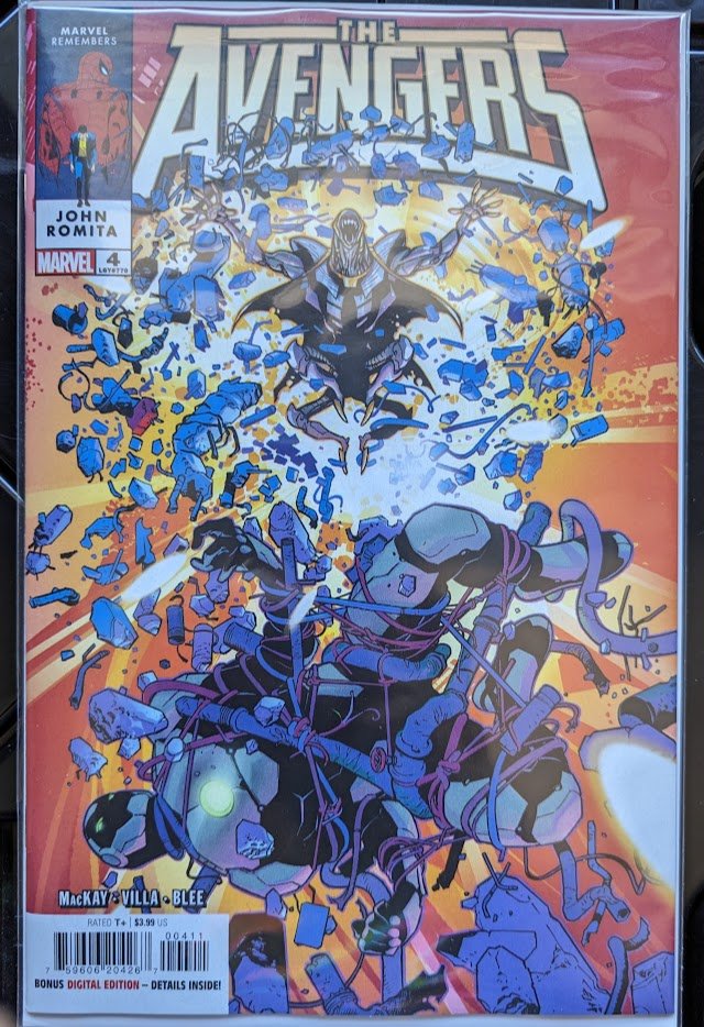 Today's read, Avengers #4, cover by Stuart Immonen I like this team's lineup and Jed MacKay and Carlos Villa are putting out a solid title But I'm really not enjoying the story mechanic of splitting the team to take on different threats at once