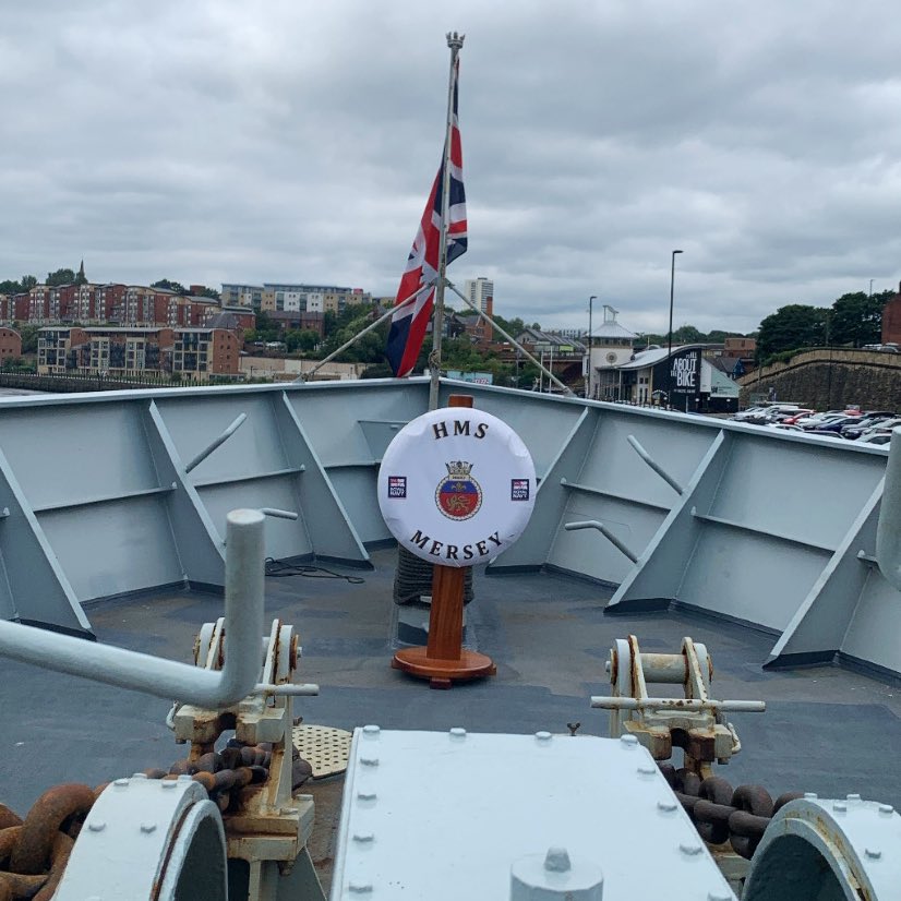 A fun afternoon with #HMSMersey and @NorthPowerWomen. Thank you @simoneroche, captain and crew for a very unique networking experience 🛳️ ⚓️ #wearepower #royalnavy
