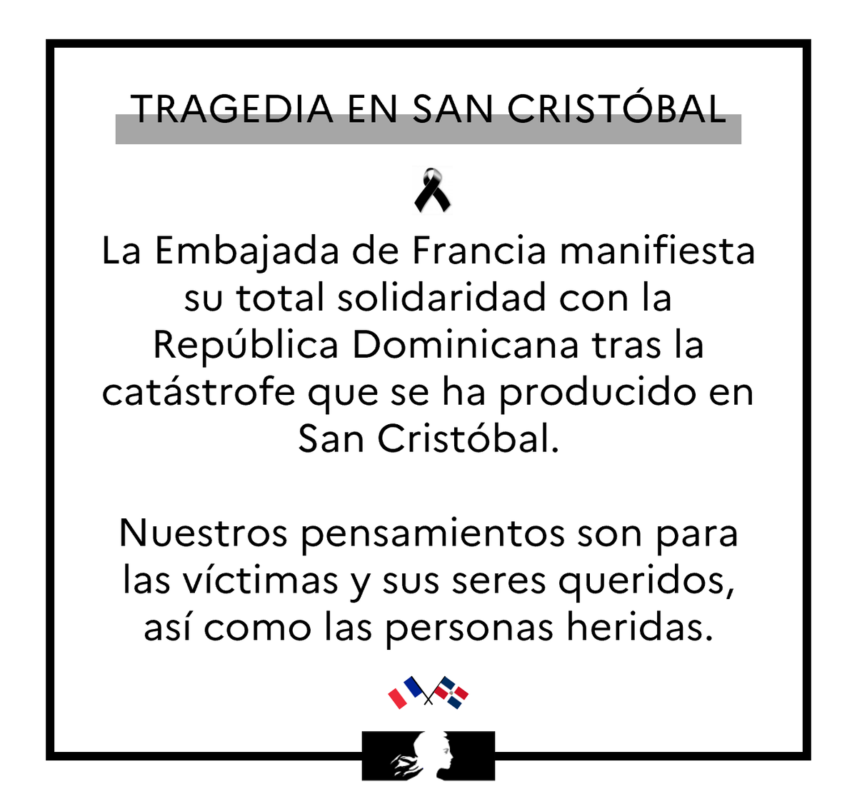 FranciaRepDom's tweet photo. #sancristobal #RepublicaDominicana #tragedia #pesame https://t.co/9bYeQ3i3c3