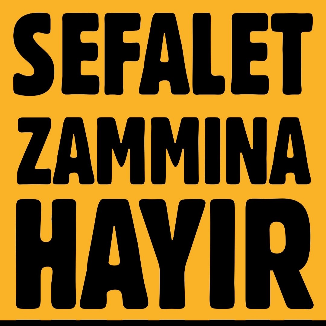 Sefalet zammına hayır!
#memurhakkınıistiyor