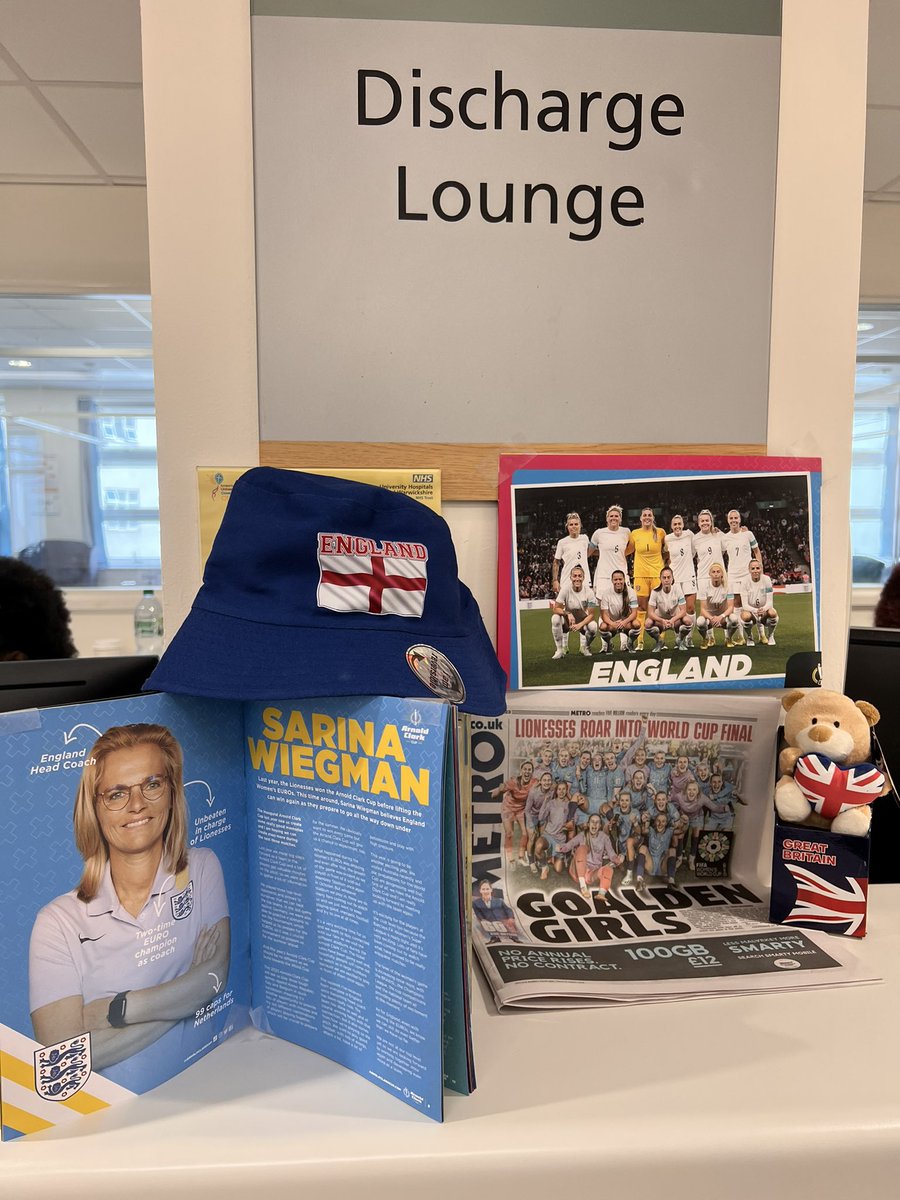 Can always count on <a href="/marieluc/">marie lucid 💙</a> for bringing football to UHCW!🤩🏴󠁧󠁢󠁥󠁮󠁧󠁿#Lionessess