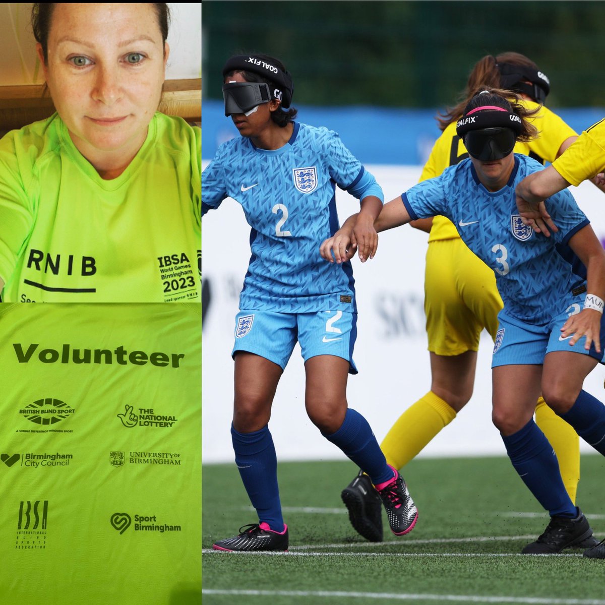 Today I #volunteered at the #IBSAWorldGames Blind Football <a href="/unibirmingham/">Uni of Birmingham</a>. Totally in awe of all of the players 🤩. What a fantastic event. Can’t wait for my next shift!
#IBSAGames2023
#LifeAtIM #Birmingham