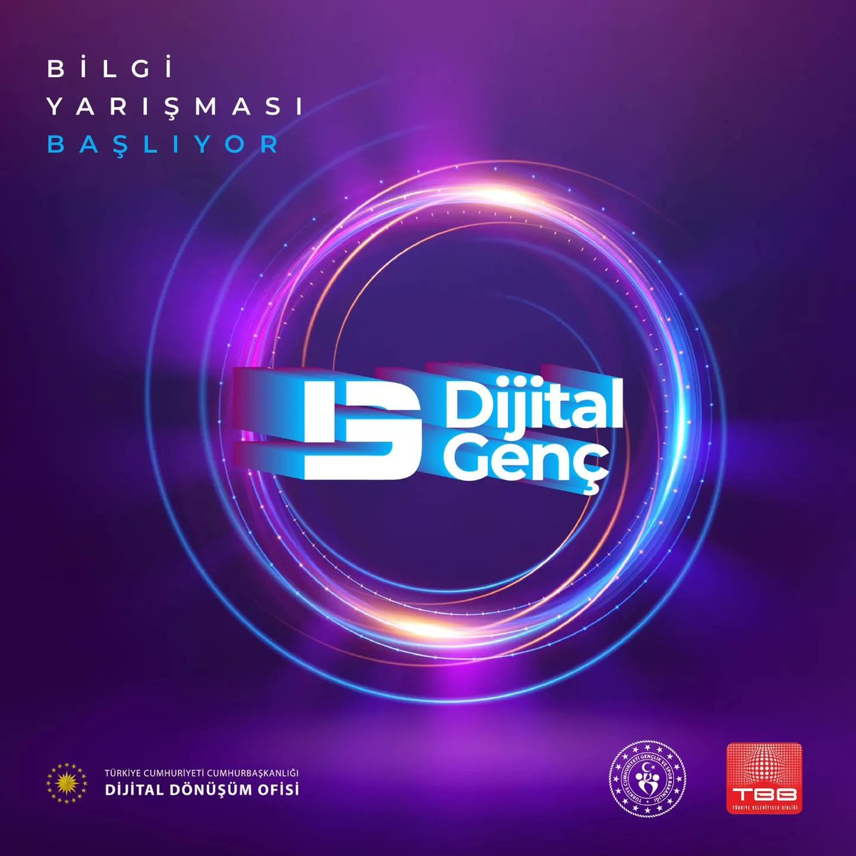 btedernegi's tweet photo. 📢Dijital Genç Bilgi Yarışması 21 Ağustos'ta başlıyor!
#TürkiyeYüzyılı’nı #DijitalinYüzyılı yapacak tüm #dijitalgenç'leri bu teknoloji ve heyecan dolu yarışmaya davet ediyoruz.
🗓️ 21 - 27 Ağustos 2023
🔗 https://t.co/eKDX9edA6D
🤝 @gencliksporbak @TBB
#DijitalGenc23 https://t.co/S71wDdTDTZ