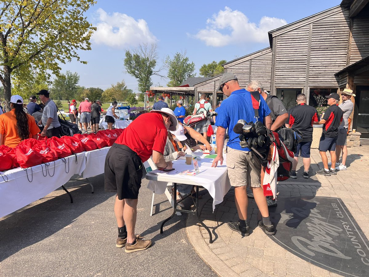 Registration underway for todays Annual Charity Golf Tournament! Best of luck golfers.