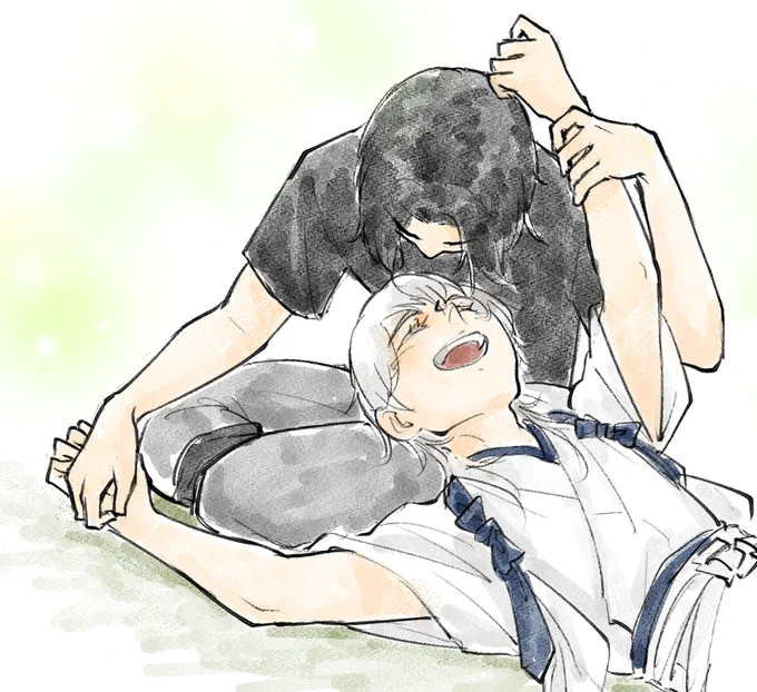 【ぶぜつる】膝枕(描けなーーい…) 