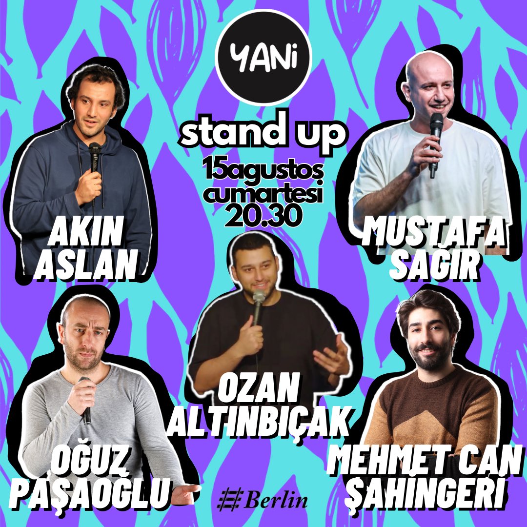 Yani Stand up Gecesi

biletinial.com/tr-tr/tiyatro/…

#ankaraetkinlik #standup #tiyatro #ankara
