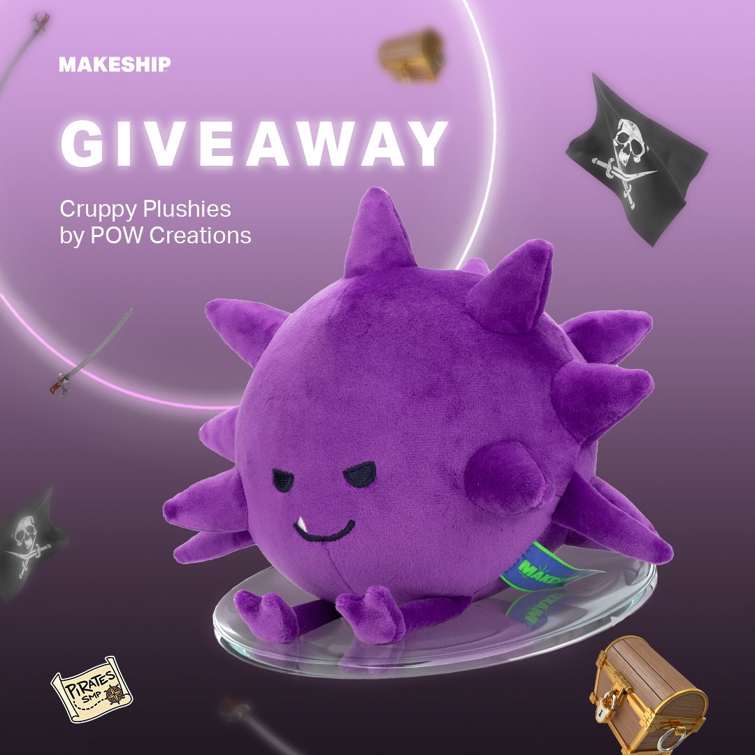 POWCreations's tweet photo. Greetings fellow Cruppy enjoyers! And haters...

We're giving away a Cruppy plush! Now how do you enter?

Follow @POWCreations &amp; @Makeship then RT this post!

The giveaway will end August 19th @ 2pm EDT, we wish you luck! https://t.co/Kq4P4ZlV99
