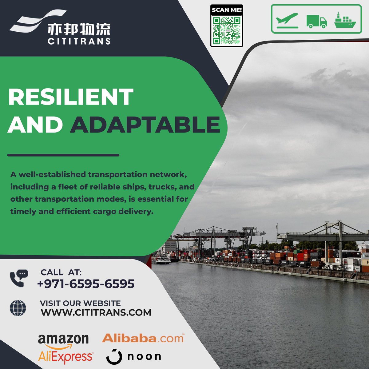 𝐎𝐅𝐅𝐄𝐑ING 𝐖𝐈𝐃𝐄 𝐑𝐀𝐍𝐆𝐄 𝐎𝐅 𝐋𝐎𝐆𝐈𝐒𝐓𝐈𝐂𝐒 𝐒𝐎𝐋𝐔𝐓𝐈𝐎𝐍𝐒 📦🛫🛳🚛
.
🔗 For More Informations:- 
WhatsApp:wa.me/97165956595
📧contact@cititrans.com
📱 +971 6 595 6595
🌐cititrans.com
.
.
#cititranslogistics #importer #exportimport #logistics