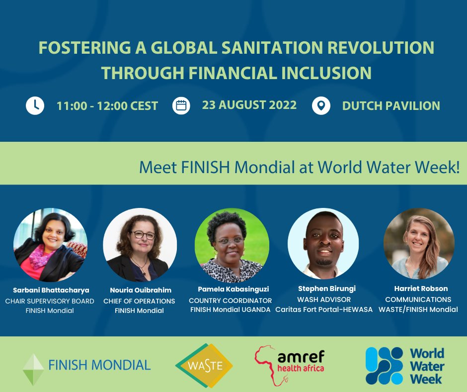 3 days to go! Join us at World Water Week 2023!
We look forward to welcoming you at the Dutch Pavilion on August 23. If you would like to arrange a meeting with our team, get in touch at finishmondial@waste.nl!
#WWWeek <a href="/BetterWithSATO/">SATO</a> <a href="/WASTENL/">WASTE NL</a> <a href="/AMREFFlyingDocs/">AMREF Flying Doctors</a> <a href="/Amref_Worldwide/">Amref Health Africa</a>