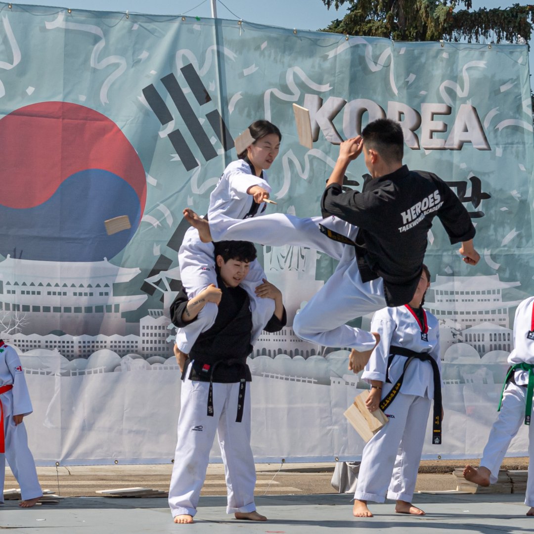 Happy Intl Taekwondo Day, enthusiasts! Remember the Korean Pavilion's taekwondo displays at Edmonton Heritage Festival 2024? Share your stories as we celebrate unity through this martial art! #yegheritagefest #TaekwondoMemories #CulturalUnity
