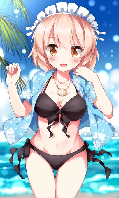 2055日目 黒ビキニの夢月ちゃん 
