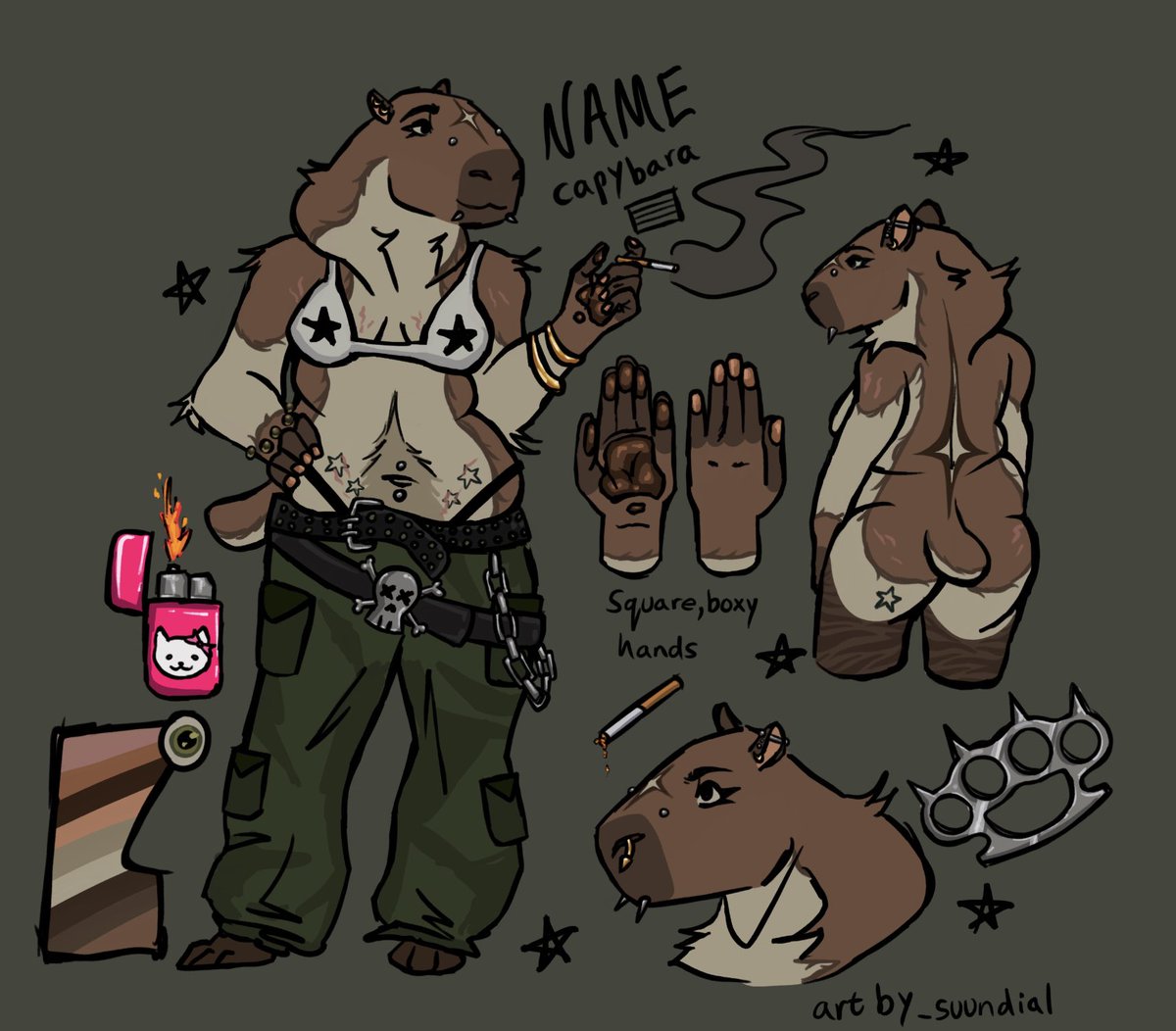 _GIRLR0TT's tweet photo. Β£25 capybara adopt #furryadopt #furryartwork #capybara #referncesheet #fursonaart https://t.co/WBVg02Jgsd
