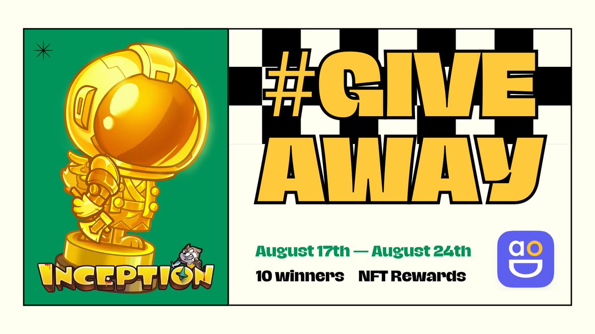 inceptiongame's tweet photo. 🚀 We're thrilled to roll out the 'Inception x Daoing' bounty event!

1️⃣ Follow @inceptiongame & @DaoingApp on Twitter.
2️⃣ Repost this Tweet.
3️⃣ Download Daoing and join the Inception community chat.

Snag a chance to win a Golden Doge statue NFT! ✨

Rewards 🎁

10 lucky winners will receive a Golden Doge Statue NFT airdrop on 24th August.