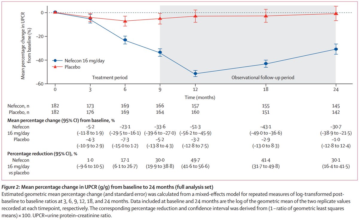 edgarvlermamd's tweet photo. NefIgArd 2023: Nefecon 16 mg/day for IgA Nephropathy (IgAN) 

📌 Reduction in average decline in eGFR over 2 years (preserved during a 15-month F/U period off-drug) 

📌 Reduction in proteinuria was observed for the entire period #Nephpearls 

https://t.co/8BgadWf32b https://t.co/mw2yvoW9sK