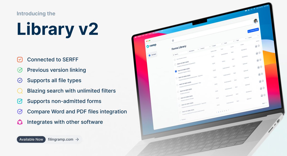 We’re absolutely thrilled to announce the biggest update of all our features yet—our refactored Library! 

Contact us to get the full scoop: filingramp.com/contact #filingramp #insurtech