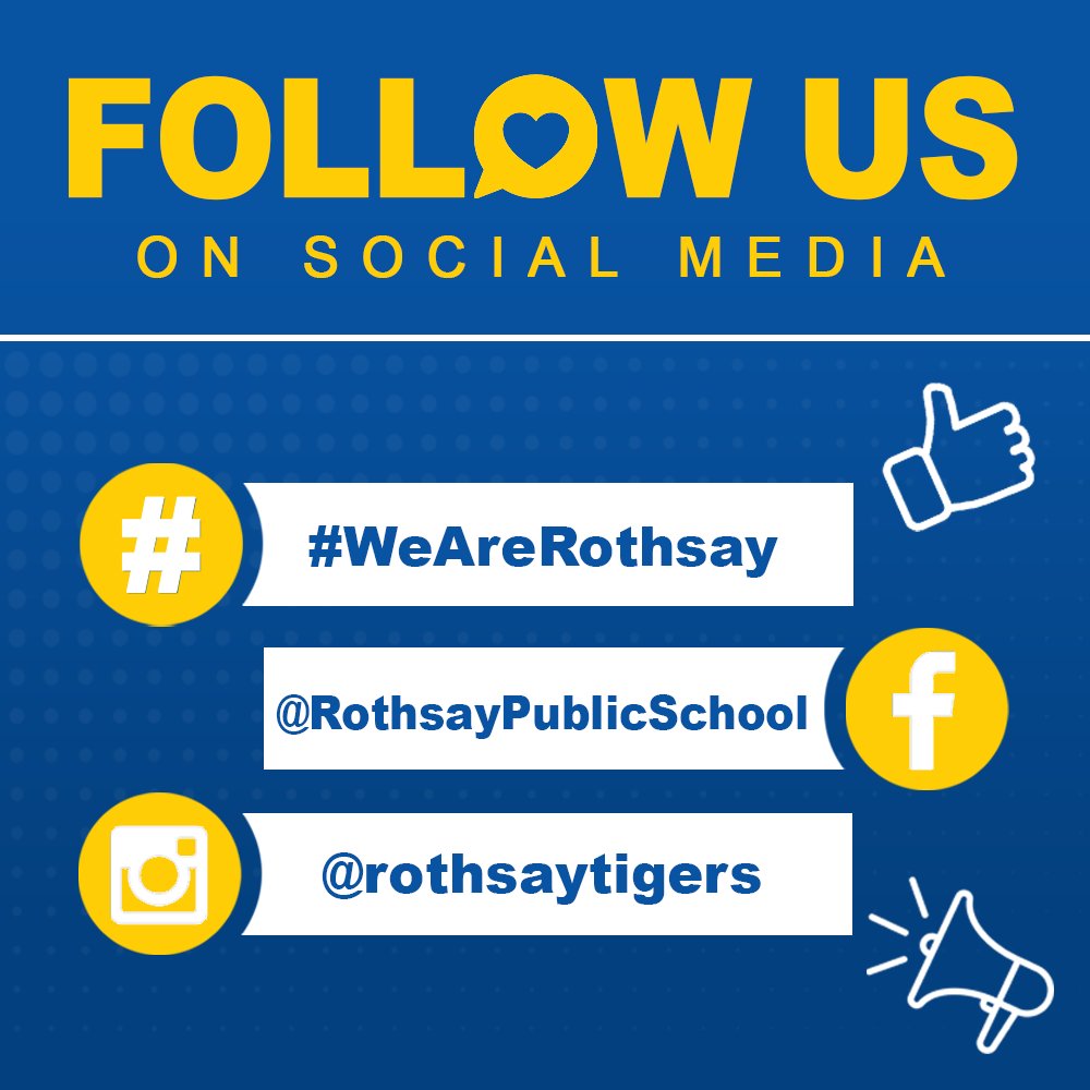 Hey #WeAreRothsay Tigers fans! 🐯

We are currently not active on Twitter, but you can check out the awesome stories that celebrate our students and staff on Facebook & Instagram. Jump on over and follow us!

👍 facebook.com/RothsayPublicS…
📸 instagram.com/rothsaytigers/