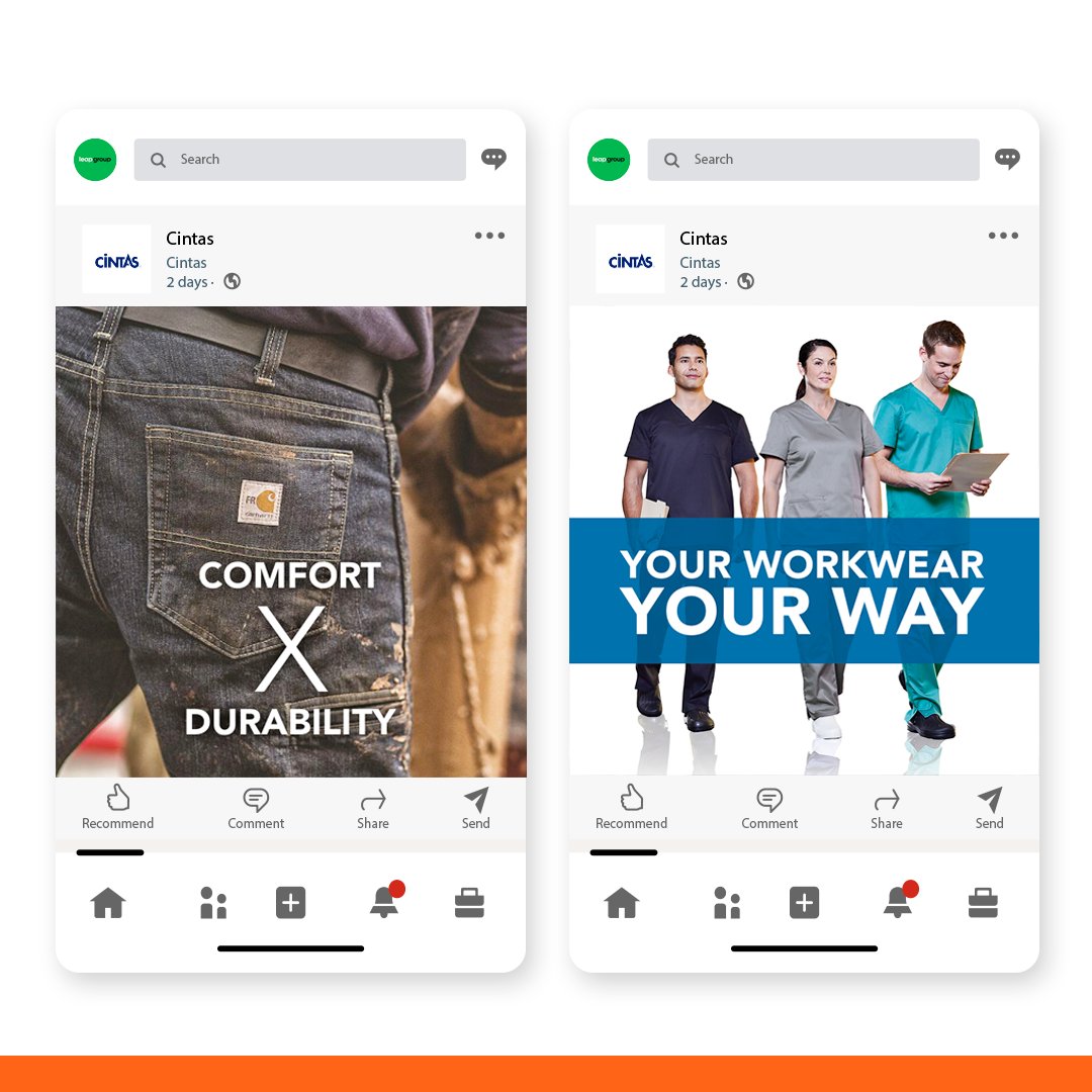 leapmatter's tweet photo. Cintas gets clients ready for the workday. We get Cintas ready for social.

Our team creates double-tap worthy social media content that connects the brand with an audience of potential clients.

#Cintas #SocialMediaMarketing #DigitalMarketing https://t.co/0rtDSz75cd