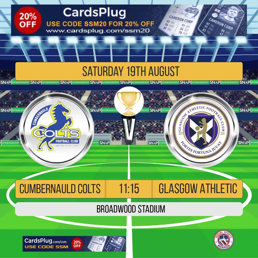 Looking forward to returning to competative football with the start of the league cup this Saturday.