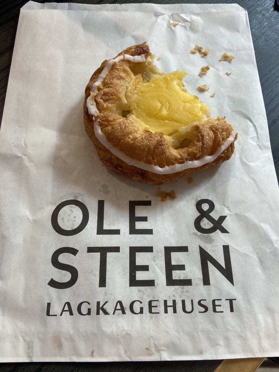 Thank you Ole & Steen Tottenham Court Rd for a free custard bun!
