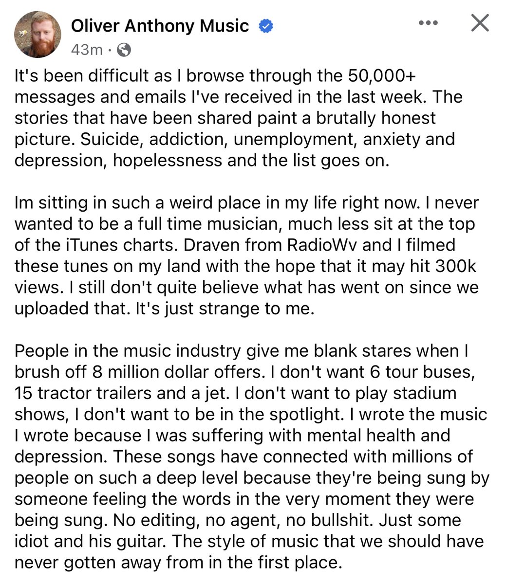 jason_howerton's tweet image. NEW: Amid endless speculation and division, @AintGottaDollar just "introduced" himself to the world on his Facebook page.

"Just like those once wandering in the desert, we have lost our way from God and let false idols distract us and divide us."