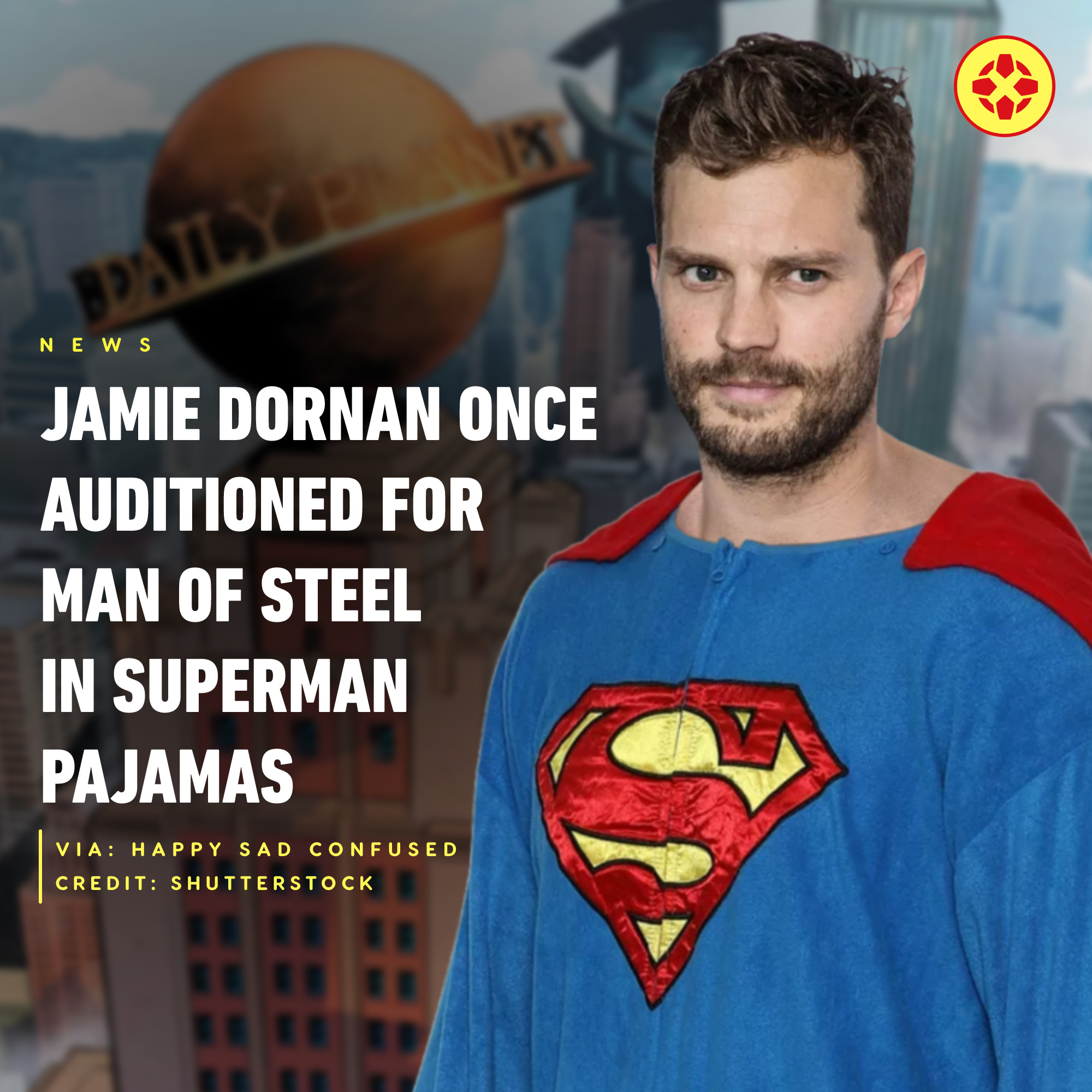 Jamie Dornan Auditioned for 'Man of Steel' Wearing Superman Pajamas