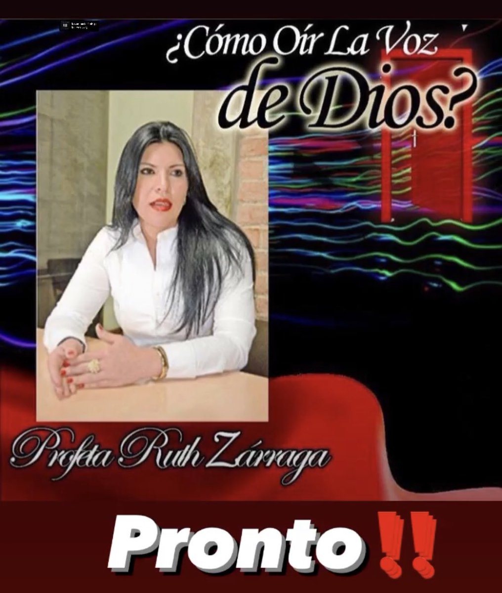RuthZarraga's tweet photo. La pregunta que algunas personas me han hecho en reiteradas entrevistas. Profeta ¿Como escucha usted la voz de Dios?. https://t.co/vOzWijVCdS