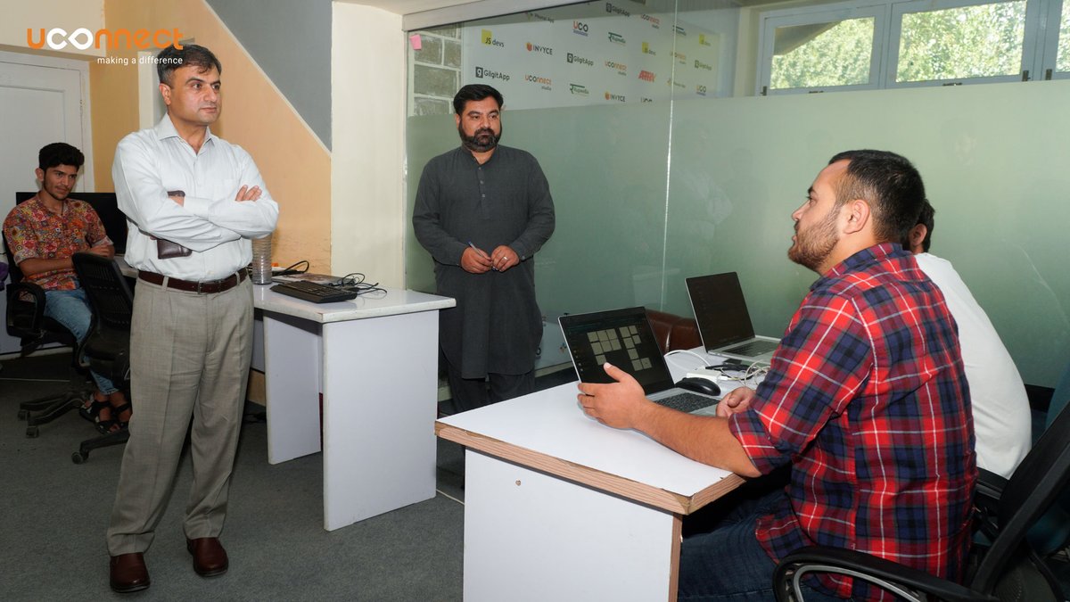 uConnect_PK's tweet photo. Mr. Riaz Ahmad, Secretary Higher, Technical &amp; Special Education GB, visited uConnect's HQ in Gilgit. Impressed by our tech innovations and dedication to empowering GB's youth for the digital age, he sees potential for future collaborations to further upskill our region's youth. https://t.co/ge5tVnnqVi
