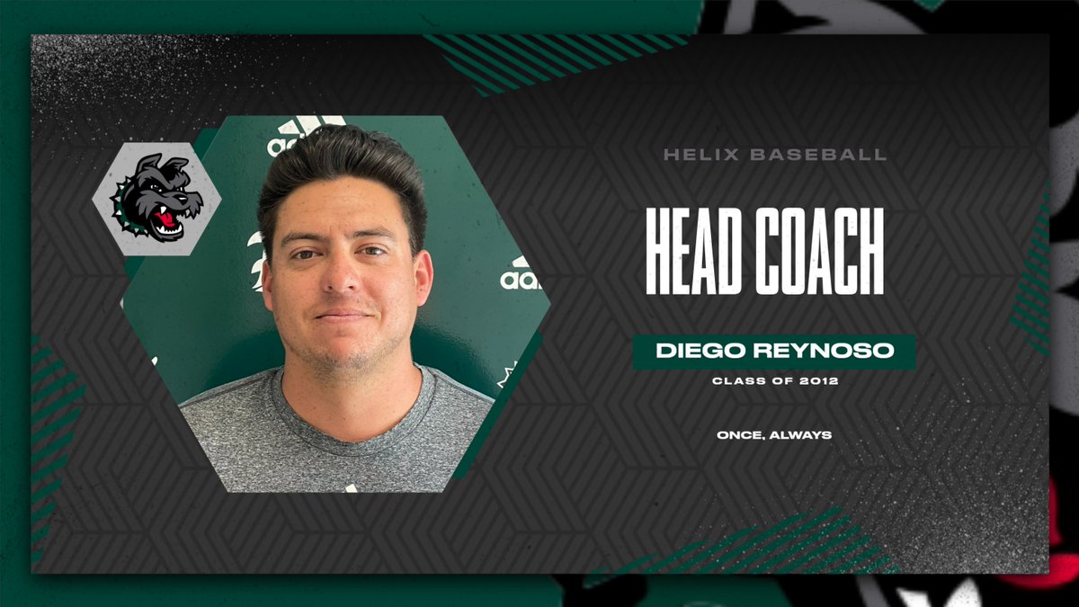 HelixScotties's tweet photo. Diego Reynoso has been named our next Head Baseball Coach.  Coach Reynoso is a Helix grad (Class of 2012) and completed his undergraduate degree at Campbellsville University in Kentucky. https://t.co/WjRdbfgxf4