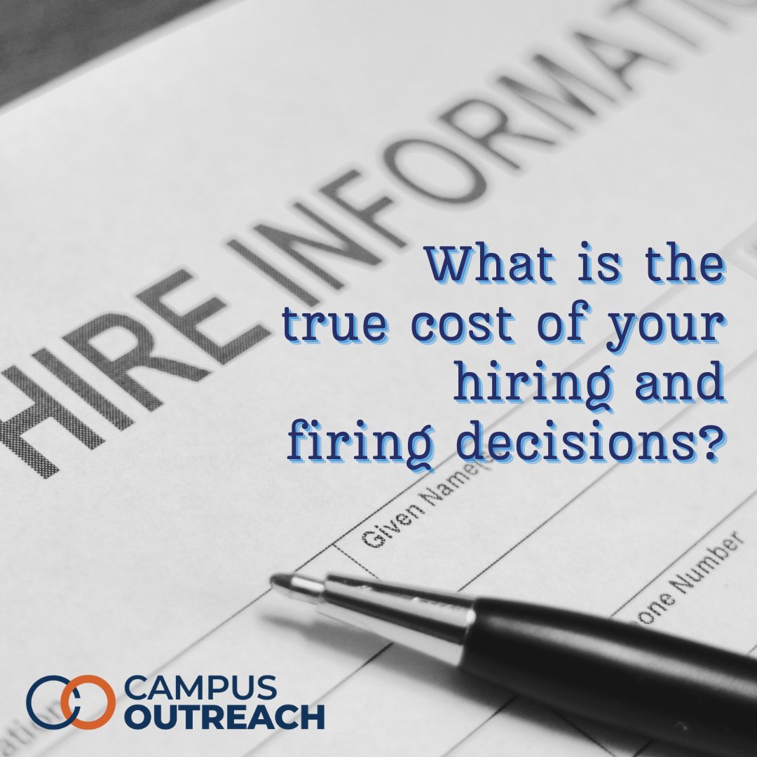 CampusOutreach's tweet photo. When did you last take a 360-degree look at your staffing practices? From handling toxic staff members to retaining your true gems, these important topics &amp; more will be covered on Aug 29 at a ⚡FREE⚡ session on Hiring &amp; Firing Costs. Sign up for FREE ✅ https://t.co/6J18hg43xu https://t.co/OE9pp74D7e